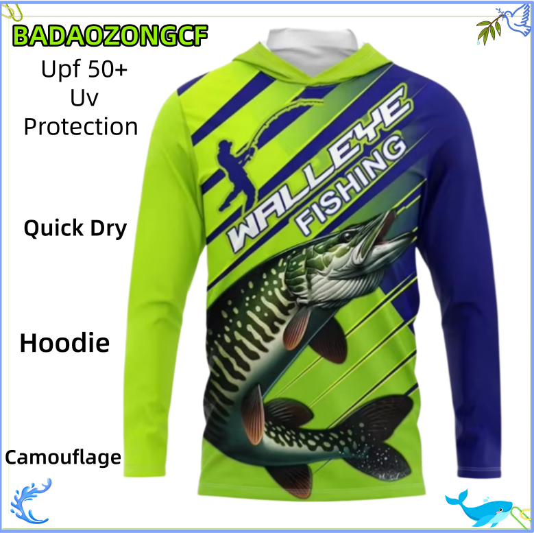 Fishing Hoodie - Camicia da Pesca con Cappuccio per